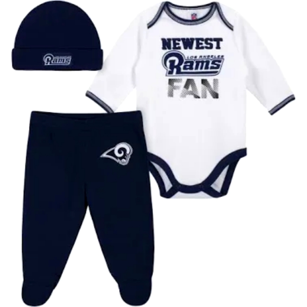 La Rams "Newest Fan" 3 Piece Outfit - Size 3-6m NWT